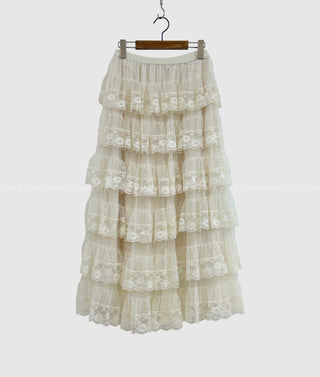 lace cake skirt