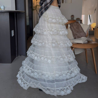 lace cake skirt