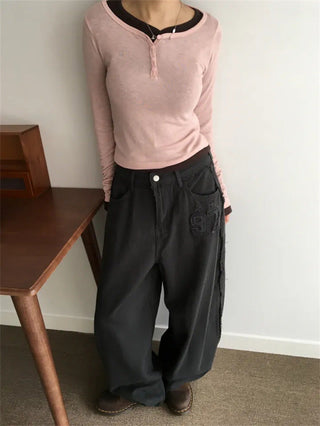 letter casual pants