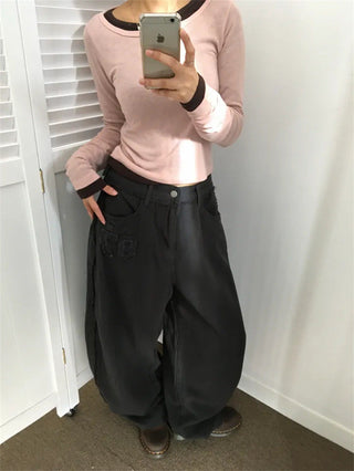 letter casual pants