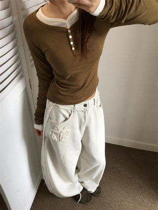 letter casual pants