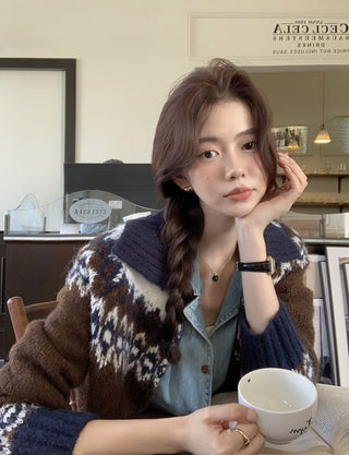 Korea thickened knitted coat