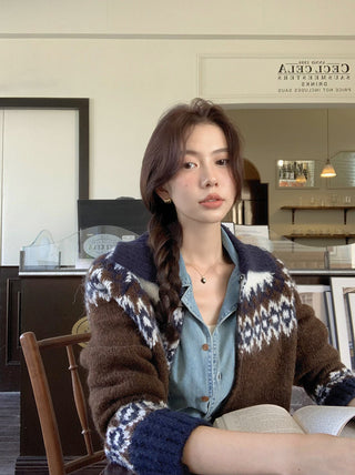 Korea thickened knitted coat