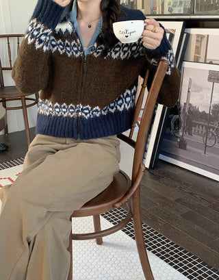 Korea thickened knitted coat
