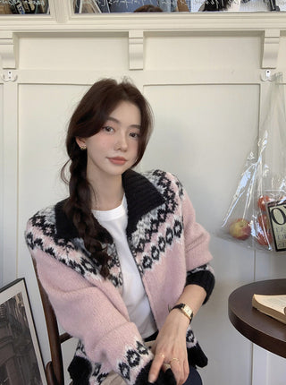 Korea thickened knitted coat