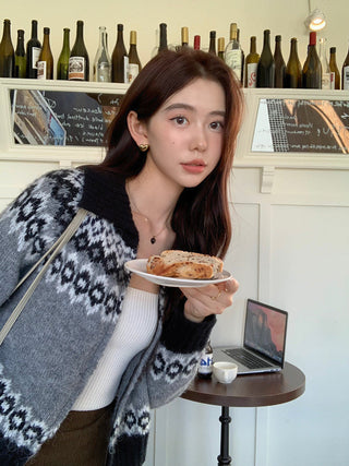 Korea thickened knitted coat