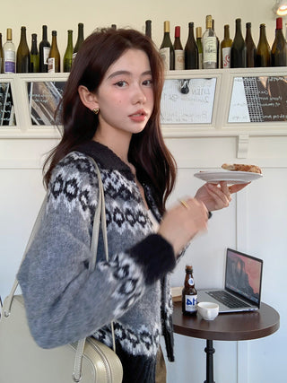 Korea thickened knitted coat