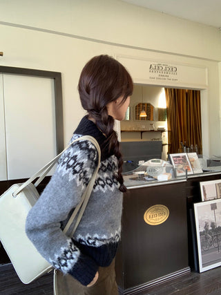 Korea thickened knitted coat