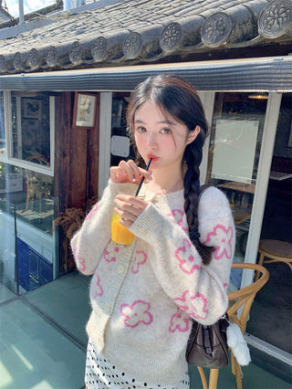 Contrast Color Knitted Sweater