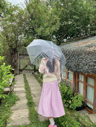 Contrast Color Knitted Sweater