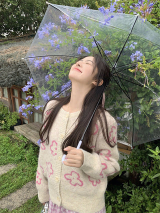 Contrast Color Knitted Sweater