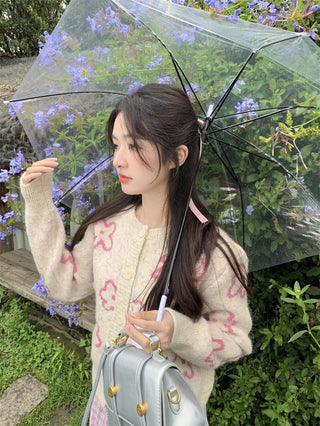 Contrast Color Knitted Sweater