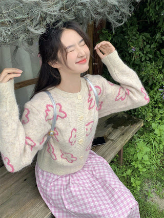 Contrast Color Knitted Sweater