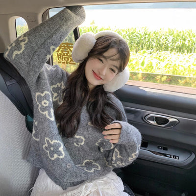 Contrast Color Knitted Sweater