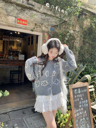 Contrast Color Knitted Sweater