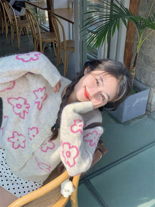 Contrast Color Knitted Sweater