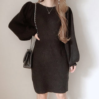 bubble Sleeve slim Dress