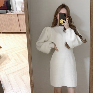 bubble Sleeve slim Dress