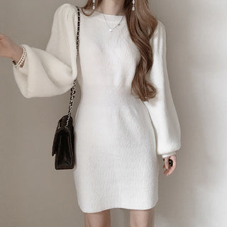 bubble Sleeve slim Dress