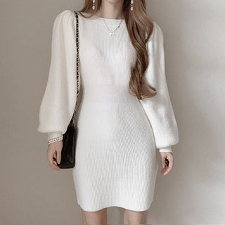 bubble Sleeve slim Dress