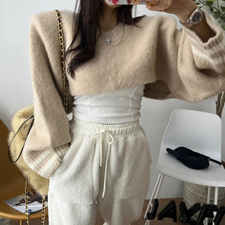 High waist drawstring polar fleece pants