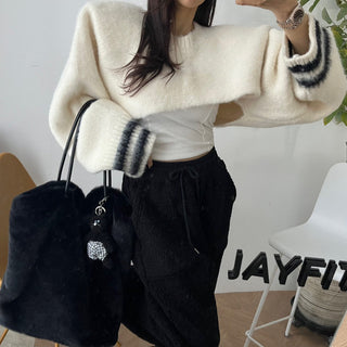 High waist drawstring polar fleece pants