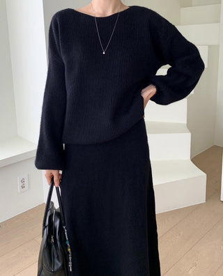 Knitted sweater suit