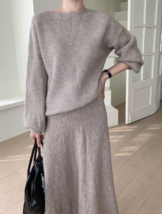 Knitted sweater suit