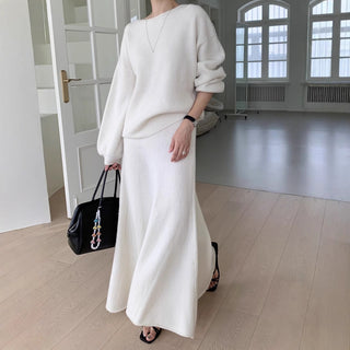 Knitted sweater suit