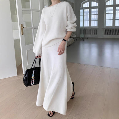 Knitted sweater suit