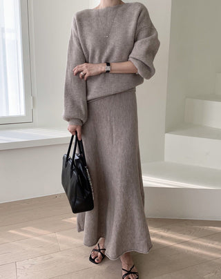 Knitted sweater suit