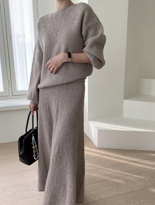 Knitted sweater suit