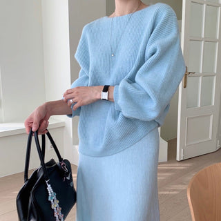 Knitted sweater suit