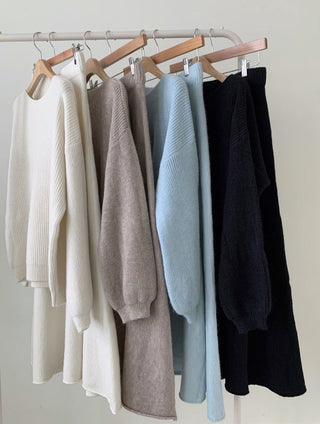 Knitted sweater suit