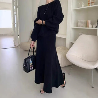Knitted sweater suit