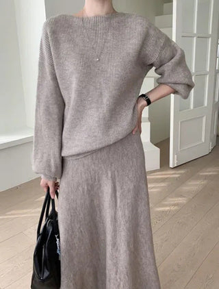 Knitted sweater suit