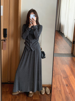 V-Neck Single-breasted Knitted cardigan