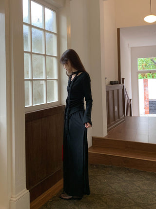 V-Neck Single-breasted Knitted cardigan