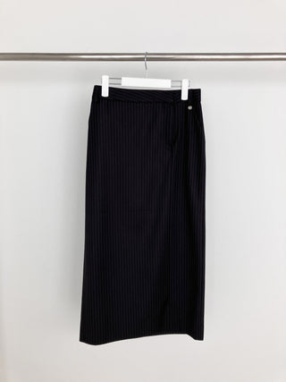 High Waist All-match striped skirt