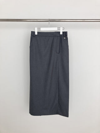 High Waist All-match striped skirt