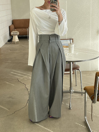 Waist Slimming Wide Leg casual Pants