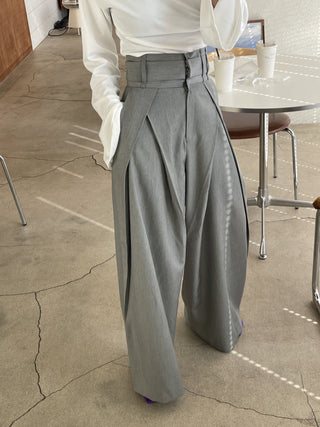 Waist Slimming Wide Leg casual Pants