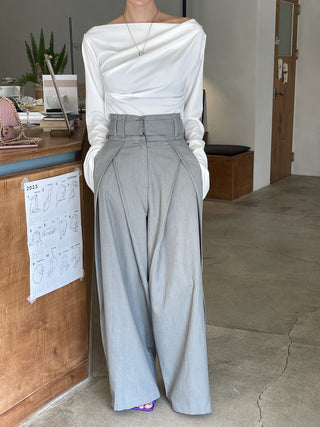 Waist Slimming Wide Leg casual Pants