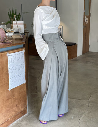 Waist Slimming Wide Leg casual Pants