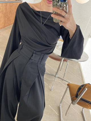 Waist Slimming Wide Leg casual Pants