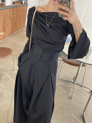 Waist Slimming Wide Leg casual Pants