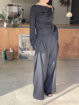 Waist Slimming Wide Leg casual Pants