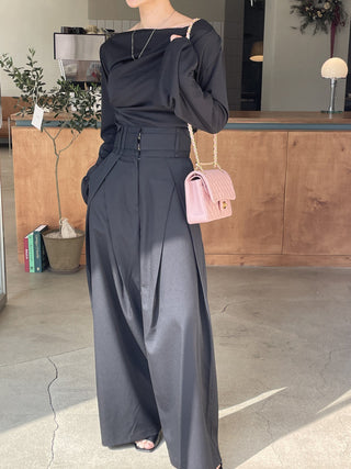Waist Slimming Wide Leg casual Pants
