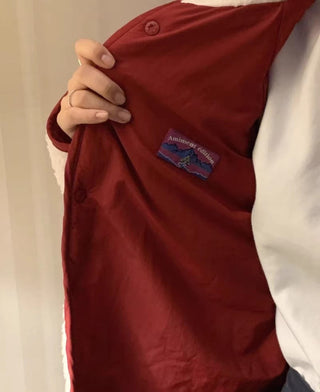 Reversible Contrast Label Color Oversize jacket