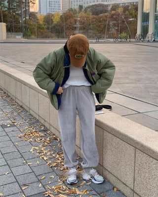 Reversible Contrast Label Color Oversize jacket